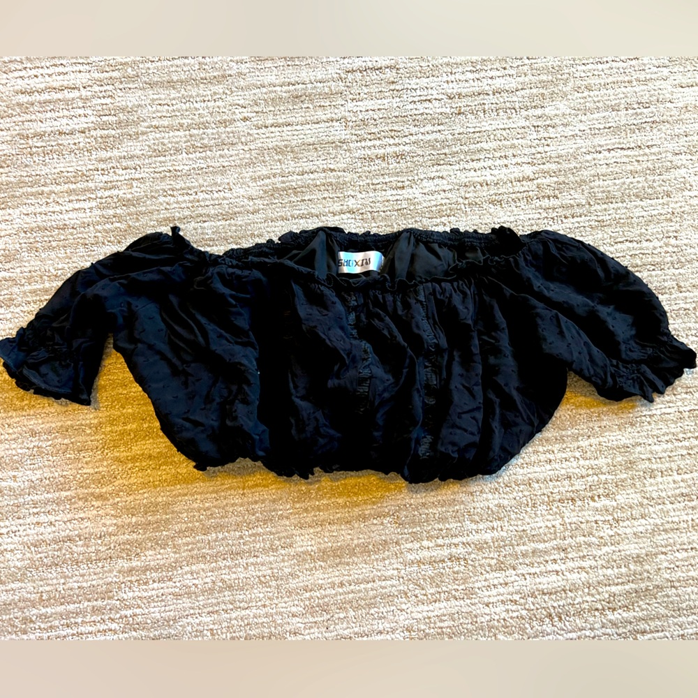 Off the shoulder crop top